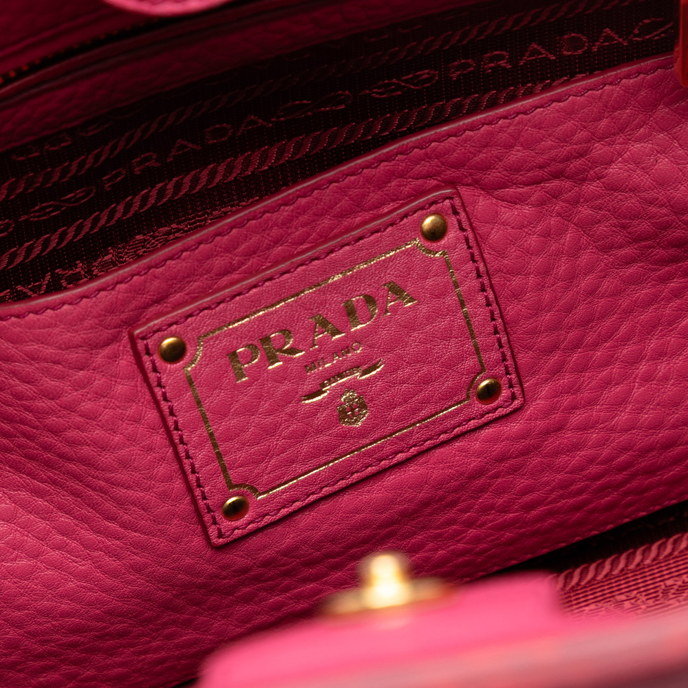 Pre-Loved Prada Vitello Daino Front Pocket Open Convertible Tote - Picture 5 of 6